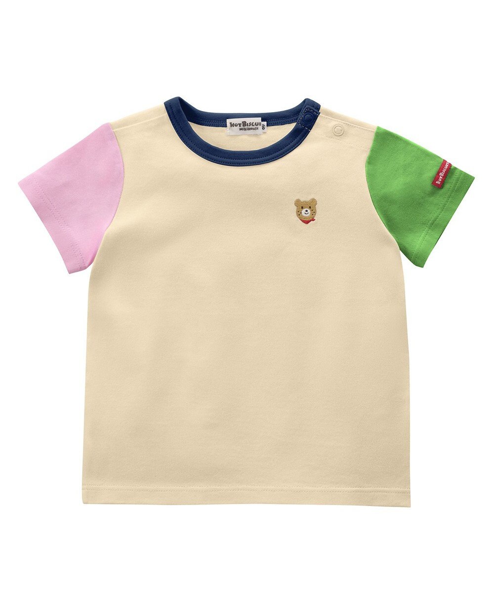 MIKI HOUSE HOT BISCUITS ワンポイント半袖Tシャツ＆顔ドンブルマギフトセット【BOX付き】 