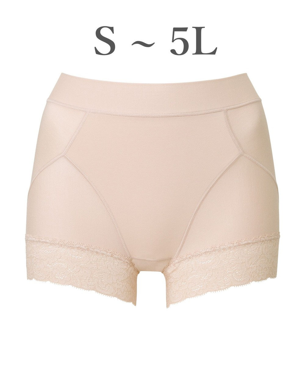 BRADELIS New York 【BRADELIS NewYork peace】すっぽりフィット綿混一分丈ショーツ25 深め 伸縮性抜群 ボーイレッグ 