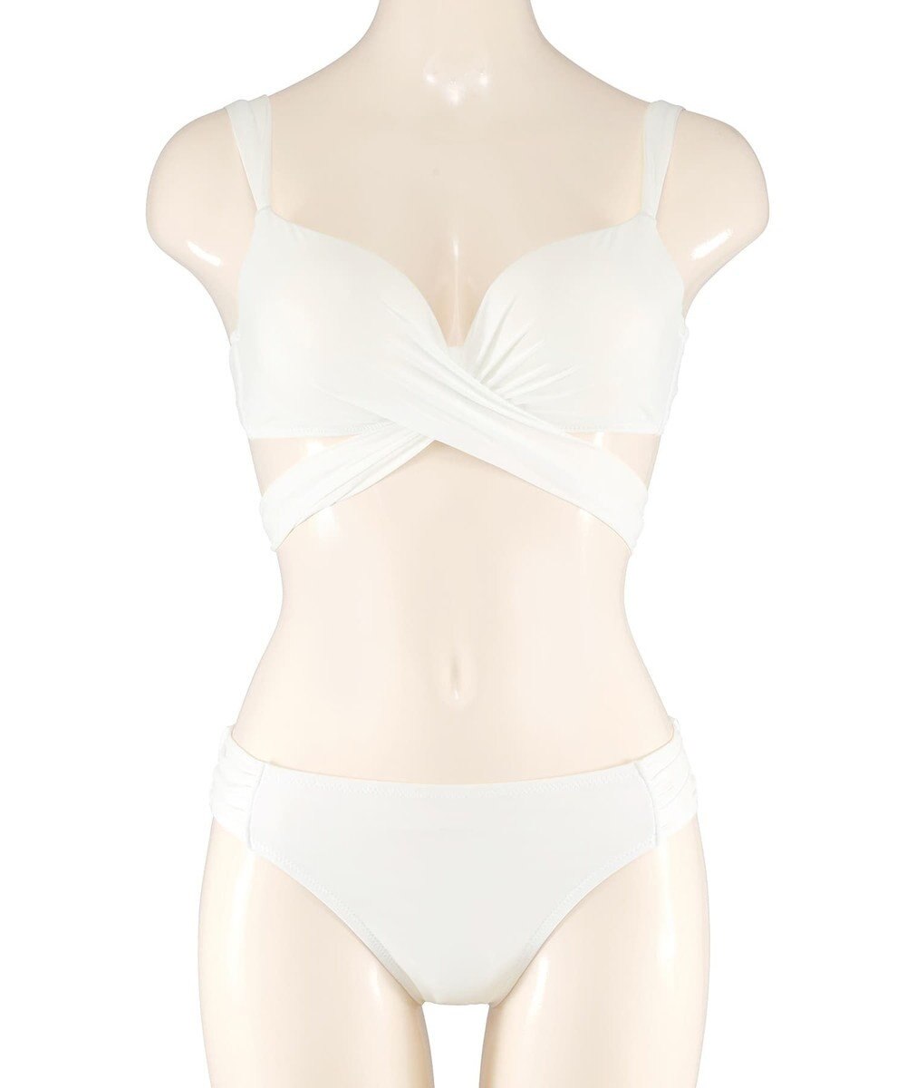 San-ai Resort（三愛水着楽園） WEB限定商品ノンワイヤーなのにぷっくり美胸を作るダブルアップクロスビキニ M1 M2 L1 San-ai Resort（サンアイリゾート） 