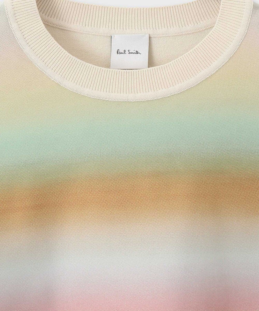 Paul Smith 【洗える】Smith Stripe コンビ ニット 