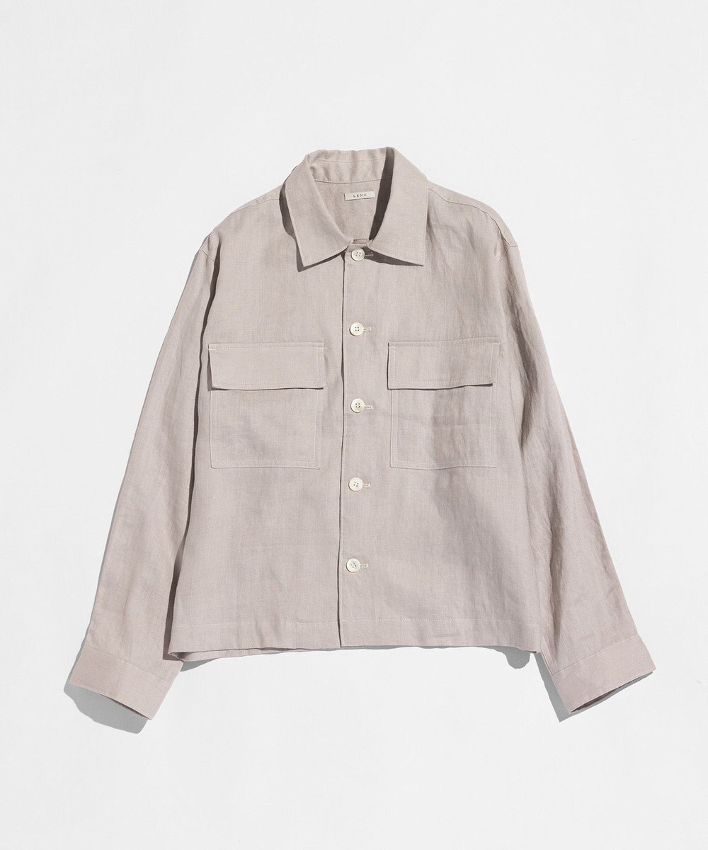 LENO LINEN WORK SHIRTS《UNISEX》リネンワークシャツ 