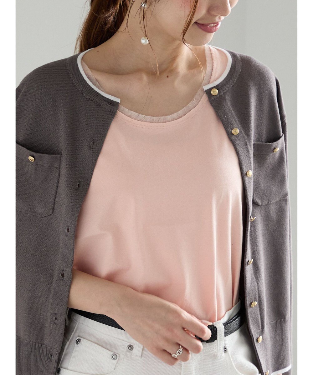 Te chichi チュールトリムタンクトップ 