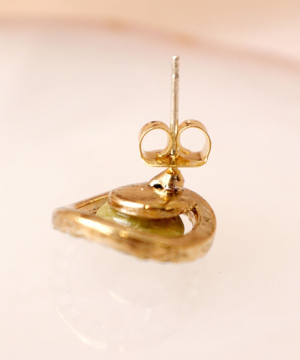 Tiaclasse 【金属アレルギー対応】 一粒クリスタルサークルピアス 