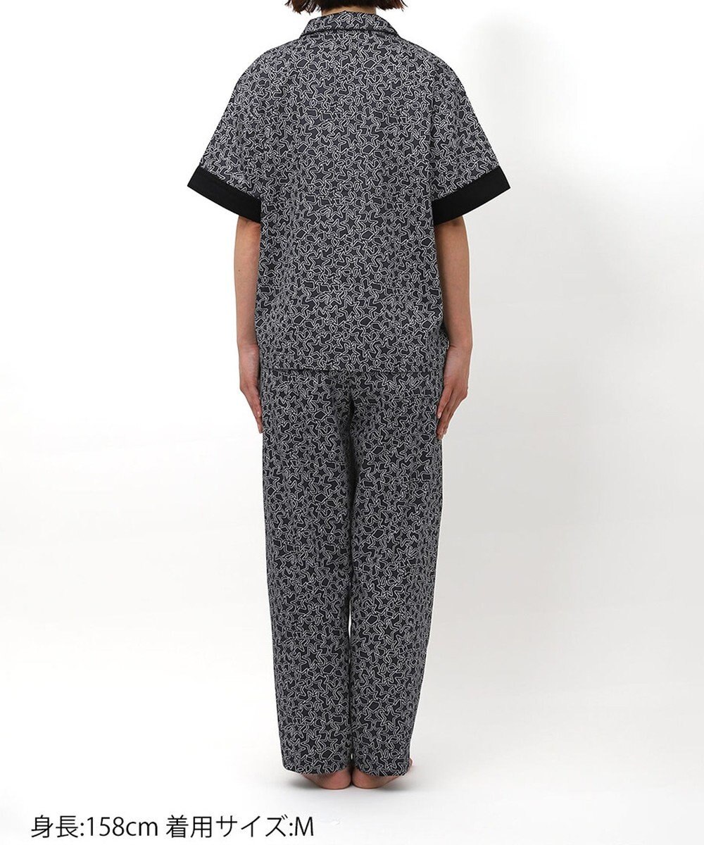 ワコール／睡眠科学 パジャマ 5分袖 半袖 長ズボン 綿100%(本体) サテン 【睡眠科学×mintdesigns】 レディース YDT105 睡眠科学／ワコール 