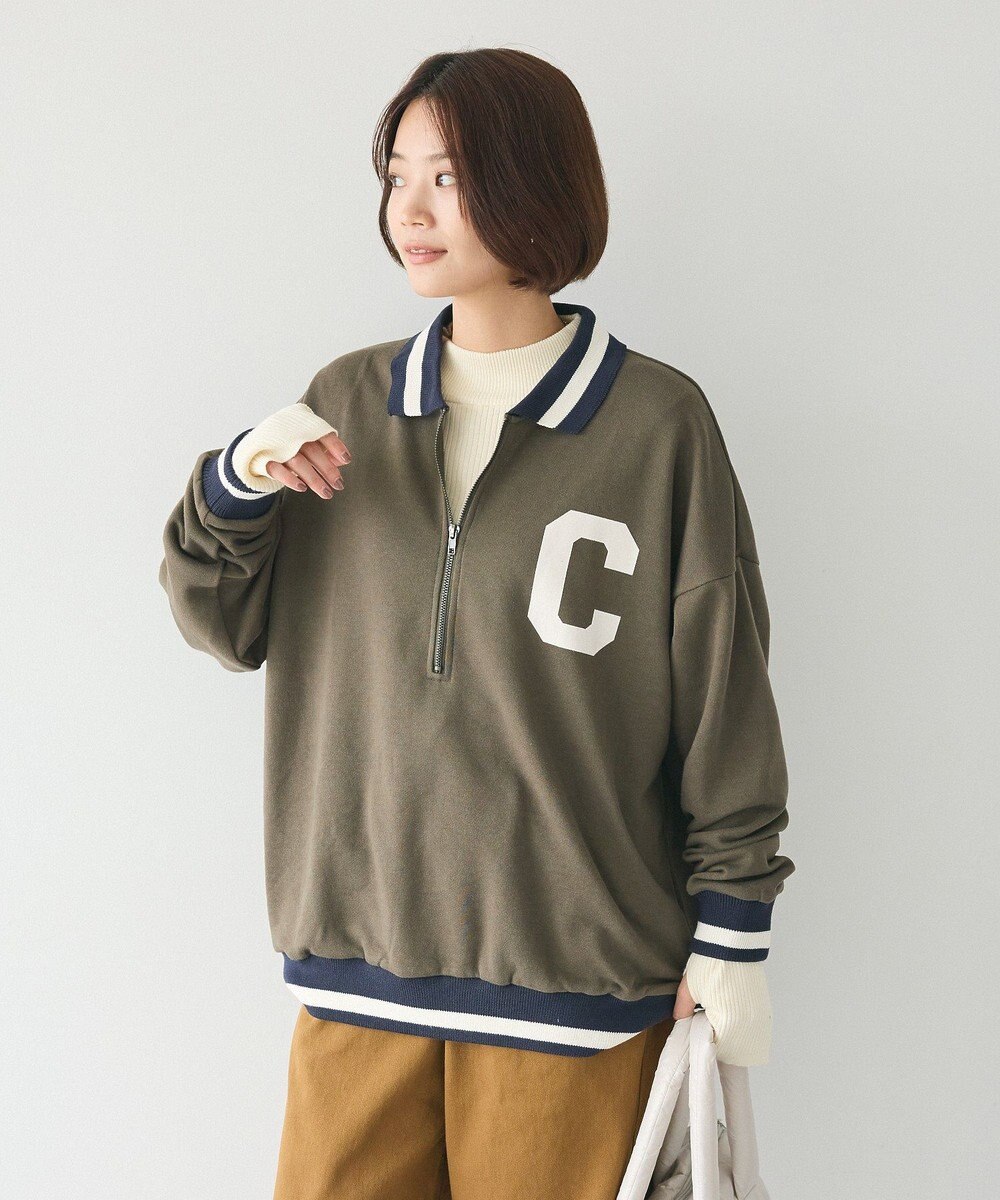 CRAFT STANDARD BOUTIQUE 【ユニセックス】裏毛ハーフジップスウェット 