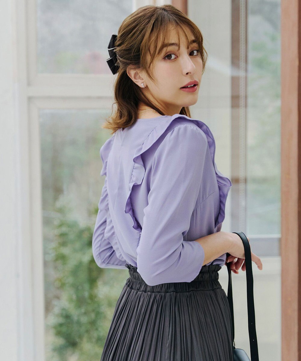 Tiaclasse 配色リボンバレッタ 