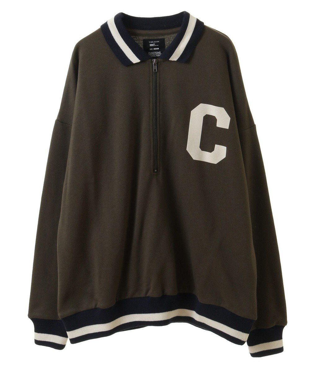 CRAFT STANDARD BOUTIQUE 【ユニセックス】裏毛ハーフジップスウェット 