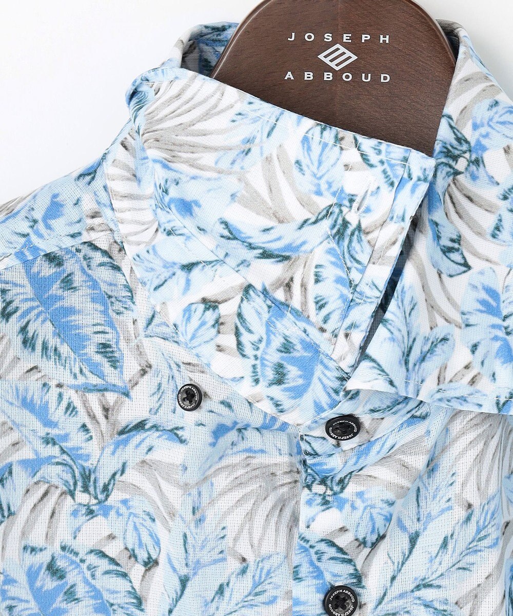 JOSEPH ABBOUD 【清涼・JAPANファブリック】パナマボイルリゾートプリントシャツ 