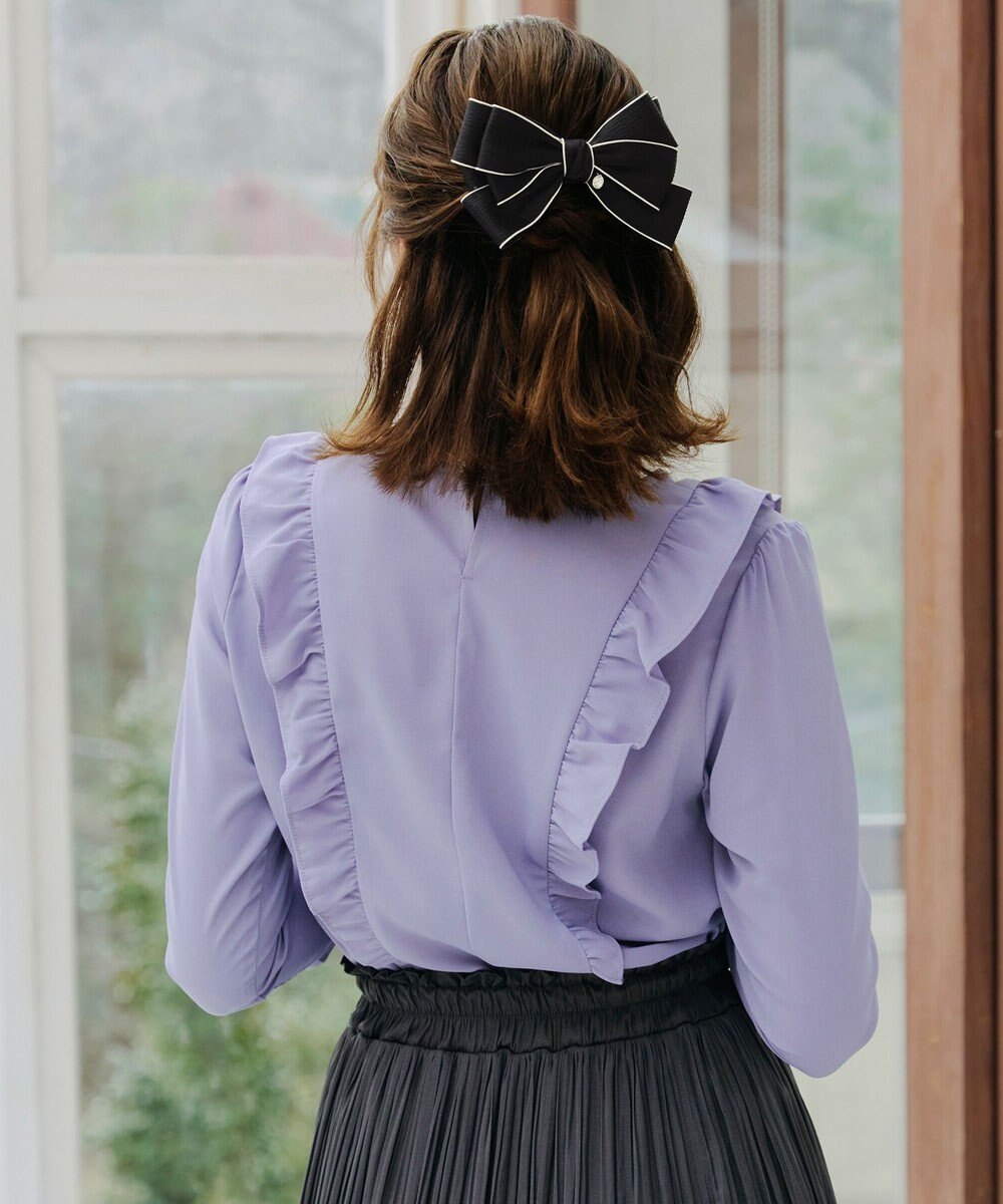 Tiaclasse 配色リボンバレッタ 