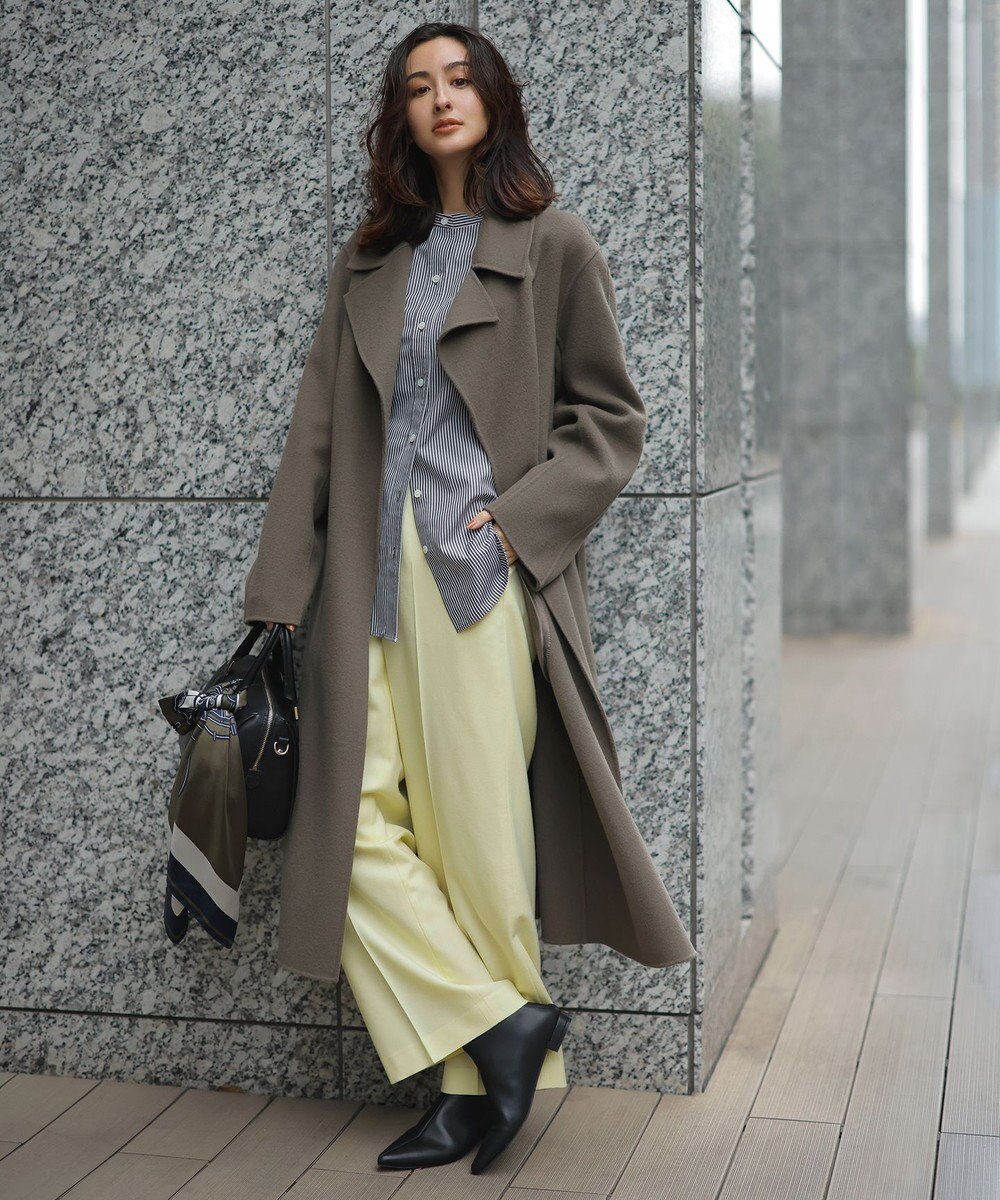 ICB ウールリバー ロングトレンチコート 