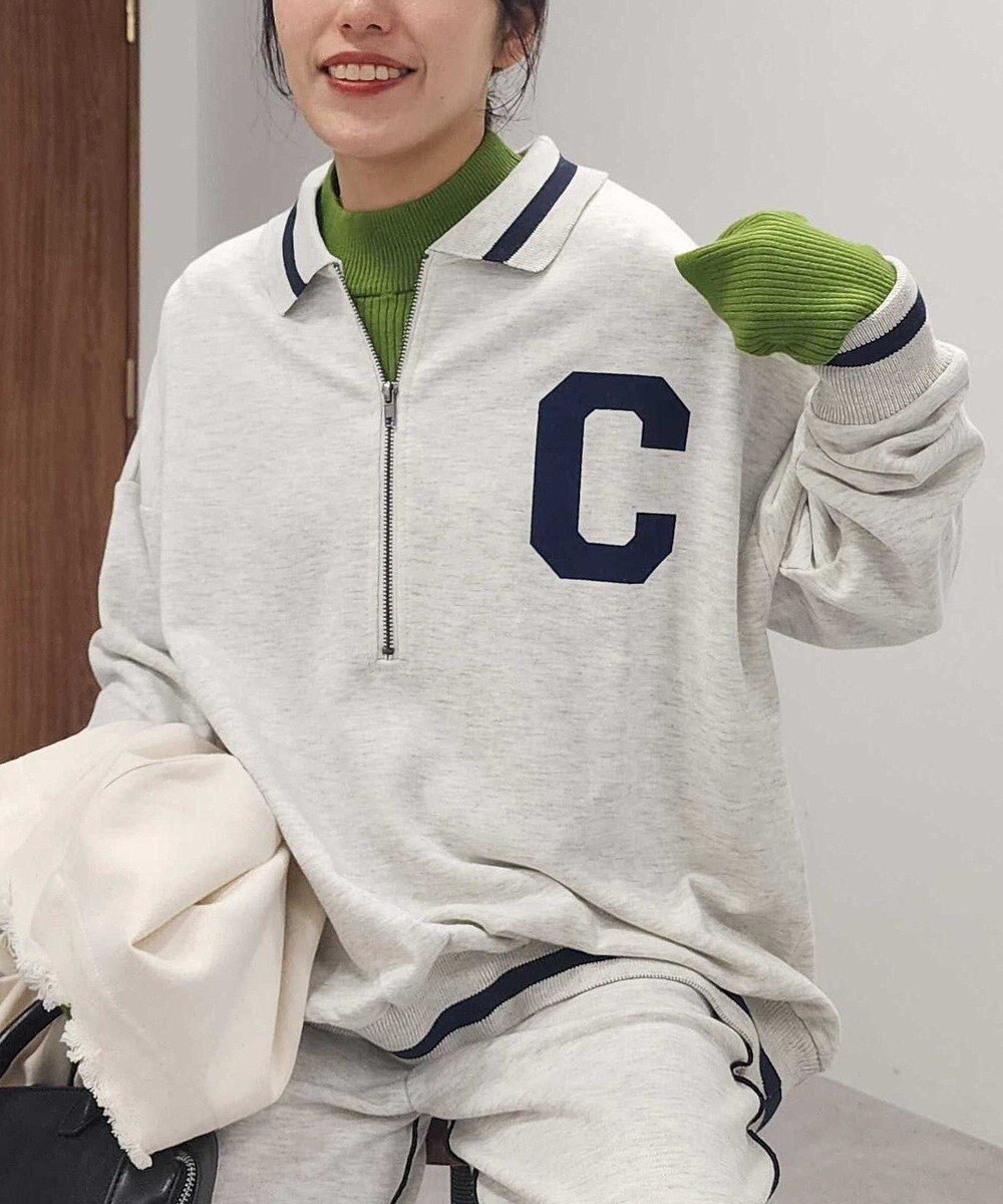 CRAFT STANDARD BOUTIQUE 【ユニセックス】裏毛ハーフジップスウェット 