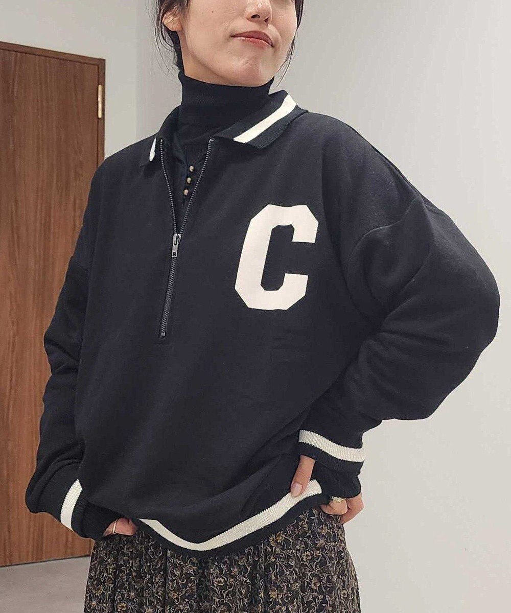 CRAFT STANDARD BOUTIQUE 【ユニセックス】裏毛ハーフジップスウェット 