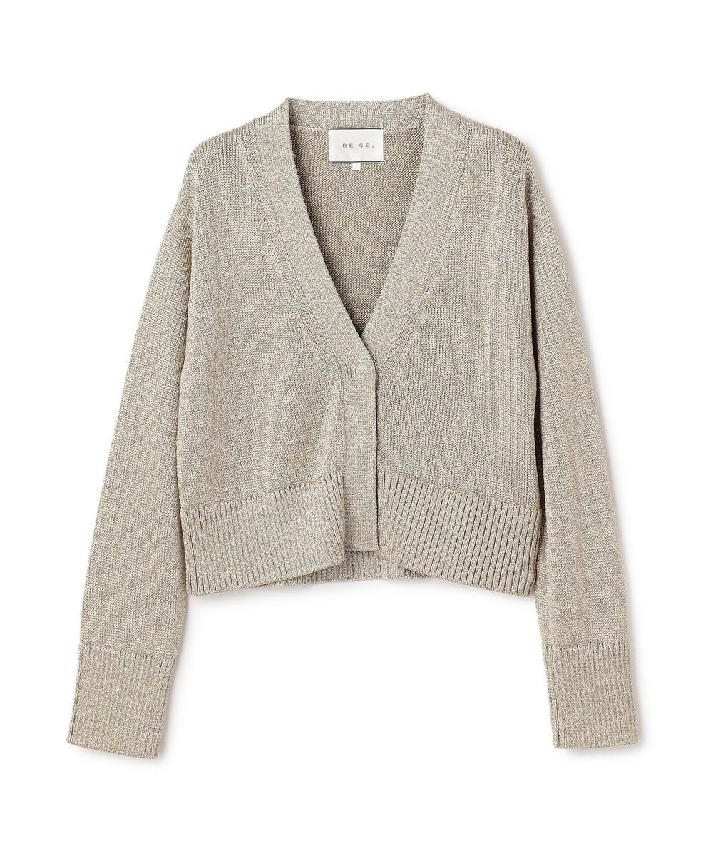 BEIGE， SPESSARTINE / Vネッククロップドカーディガン 
