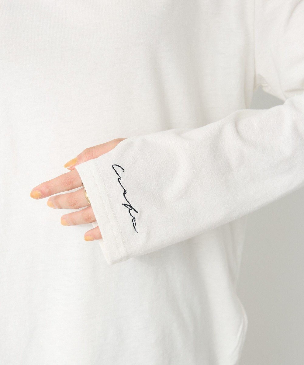 CRAFT STANDARD BOUTIQUE ラメ天竺刺繍ロンTEE 