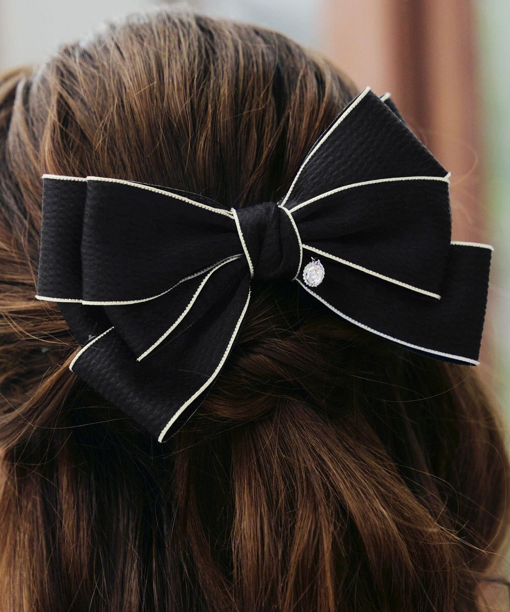 Tiaclasse 配色リボンバレッタ 