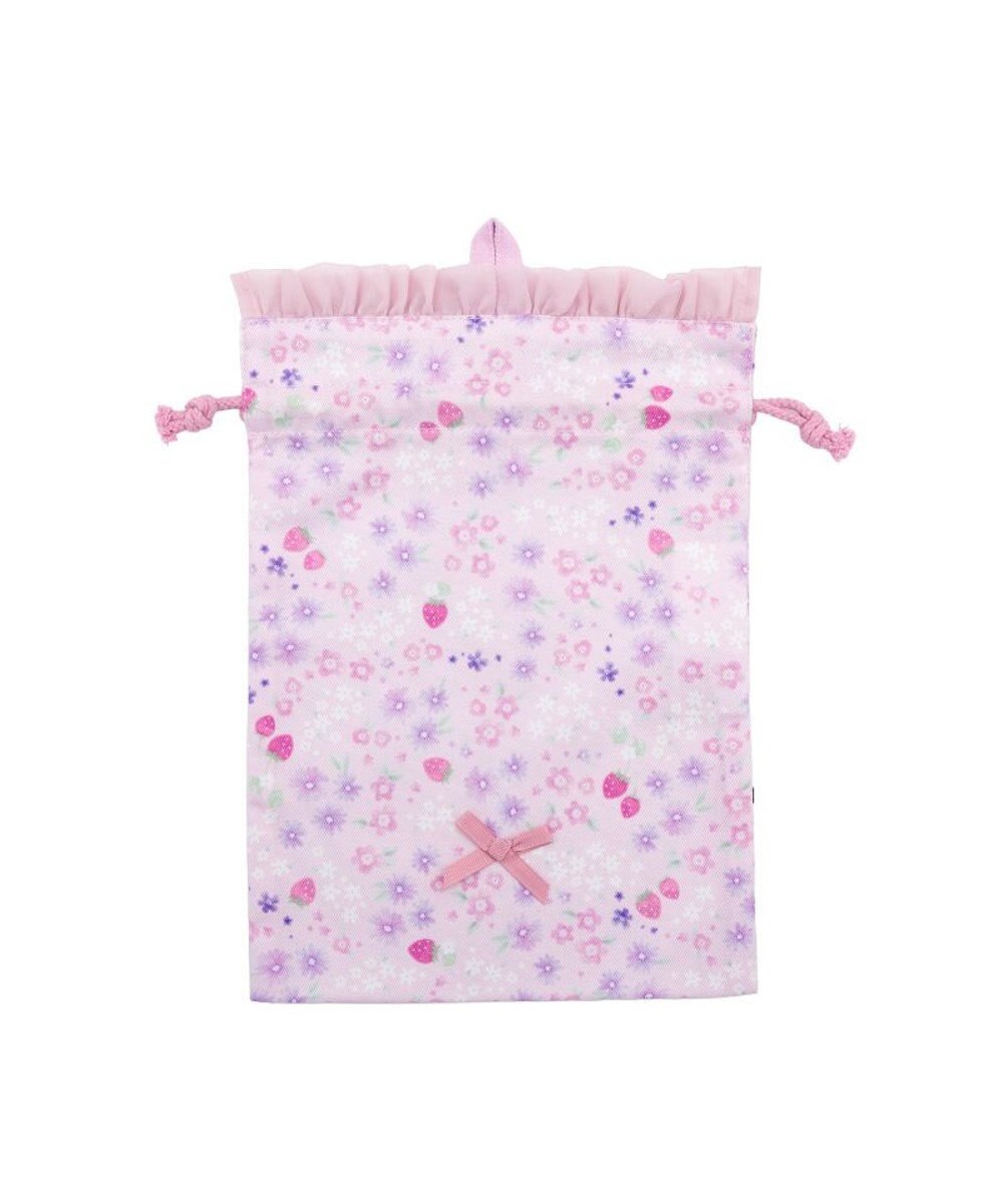 Mother garden マザーガーデン  野いちご 巾着 《小花いちご柄》 小 