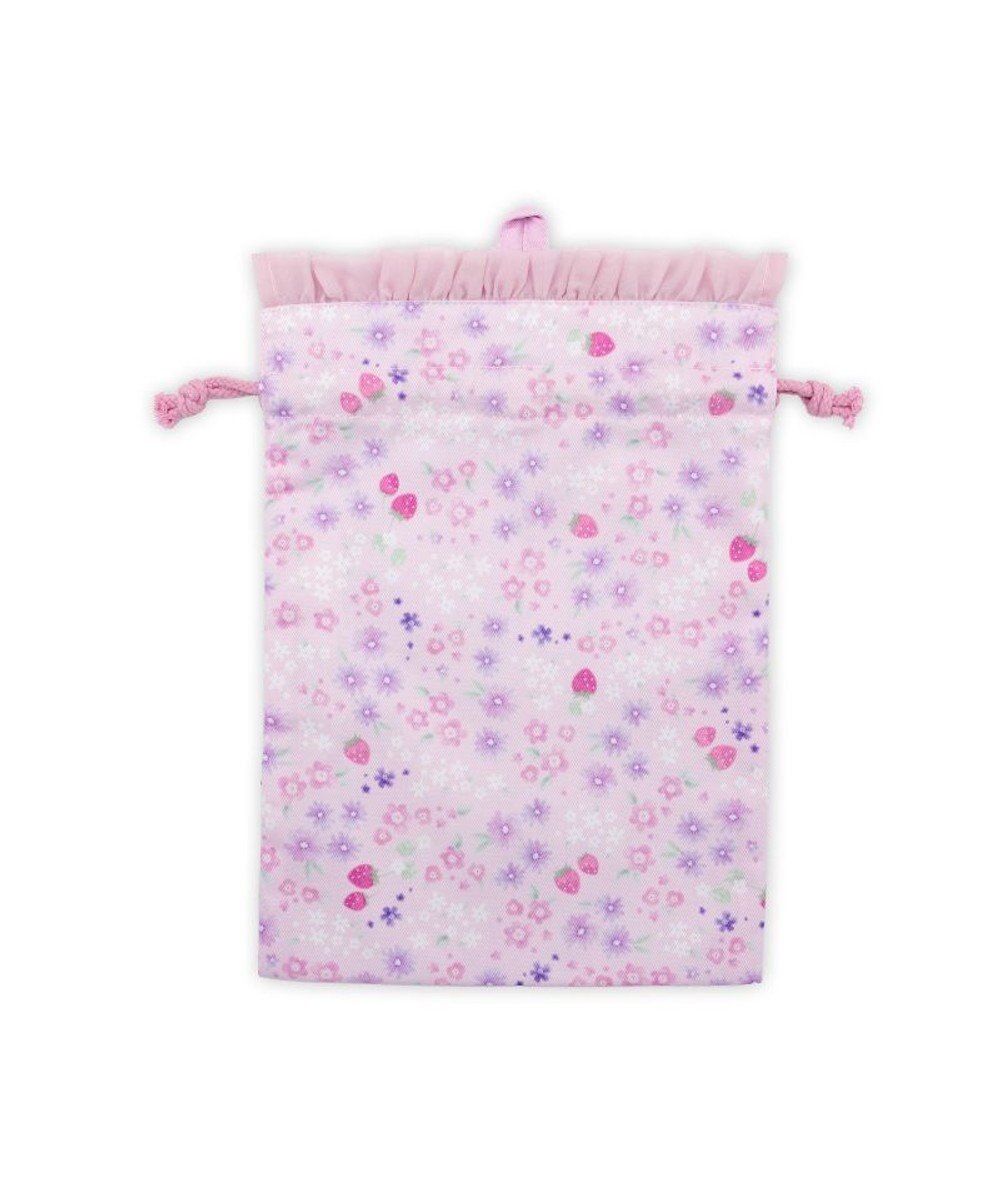 Mother garden マザーガーデン  野いちご 巾着 《小花いちご柄》 小 