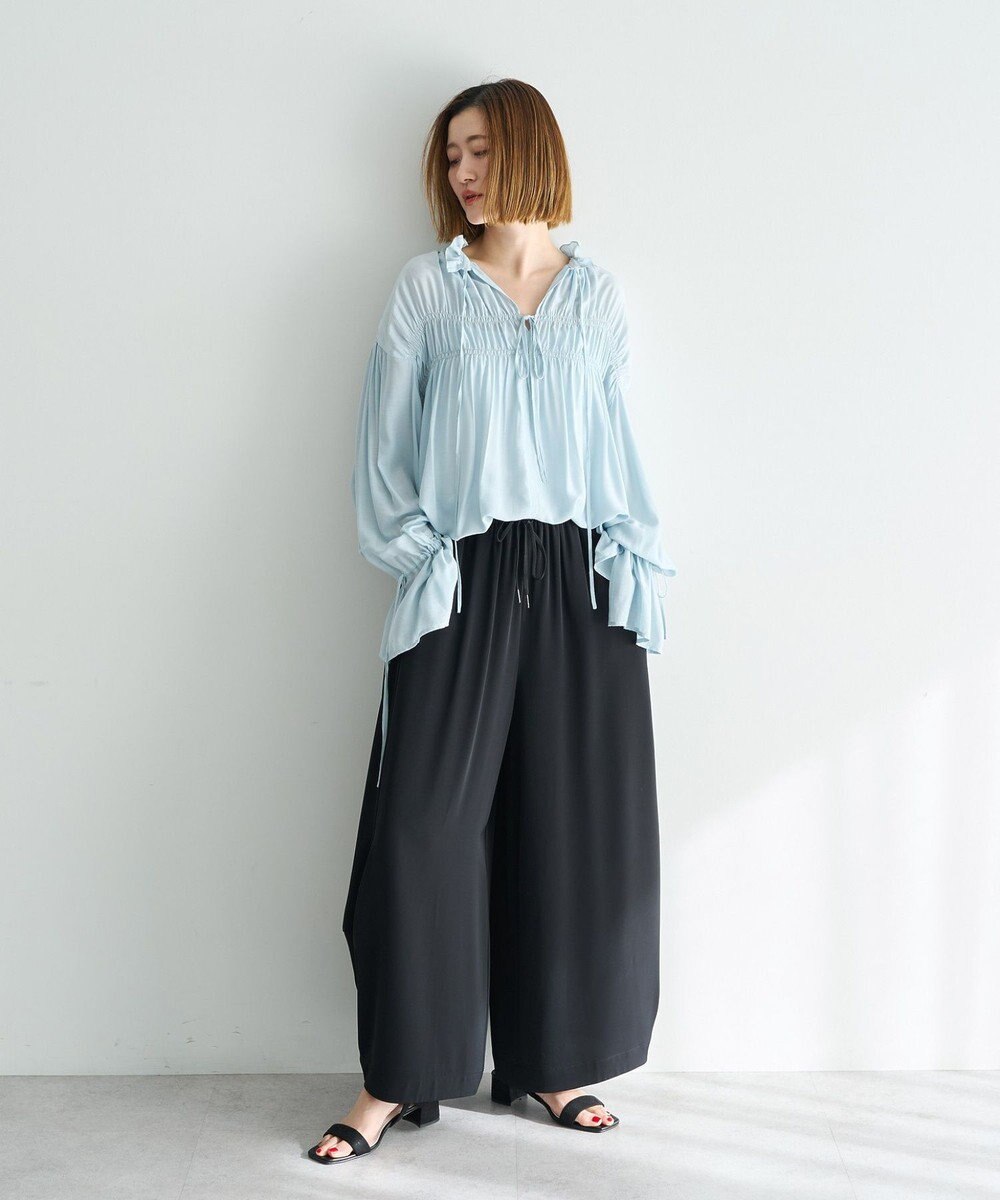 YECCA VECCA コクーンドレープワイドパンツ 