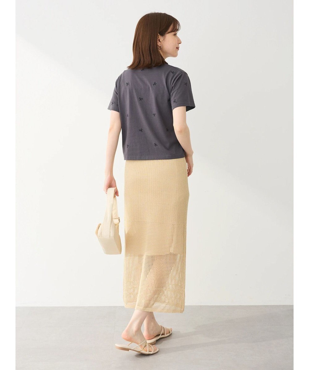 Green Parks ・Ｄｏｕｂｌｅ　Ｆｌａｇｓ　リボン刺繍ＴＥＥ 