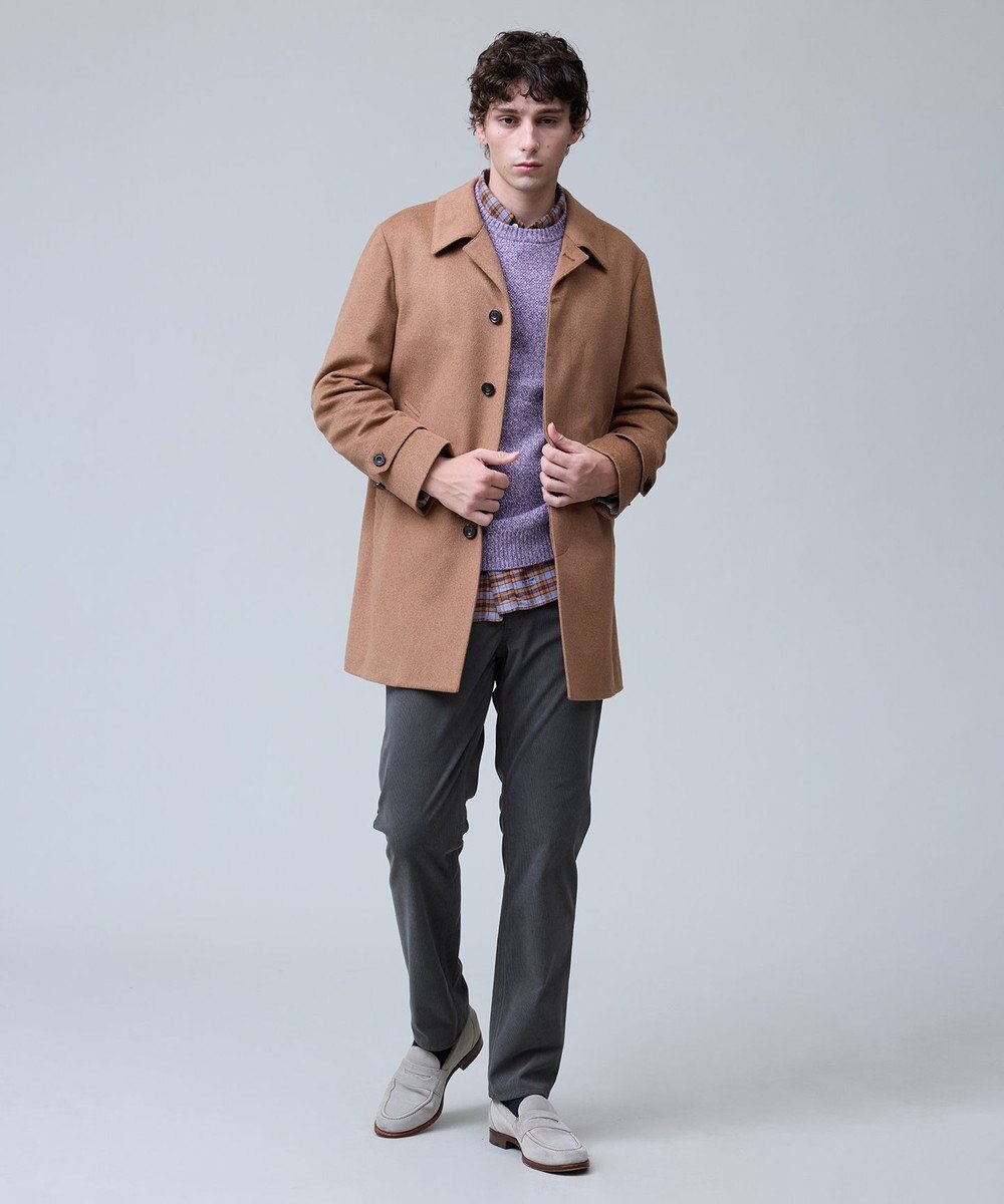 J.PRESS MEN ウールとカシミヤの品格素材【定番】ウールカシミヤビーバー ドレスショートコート_25年モデル 