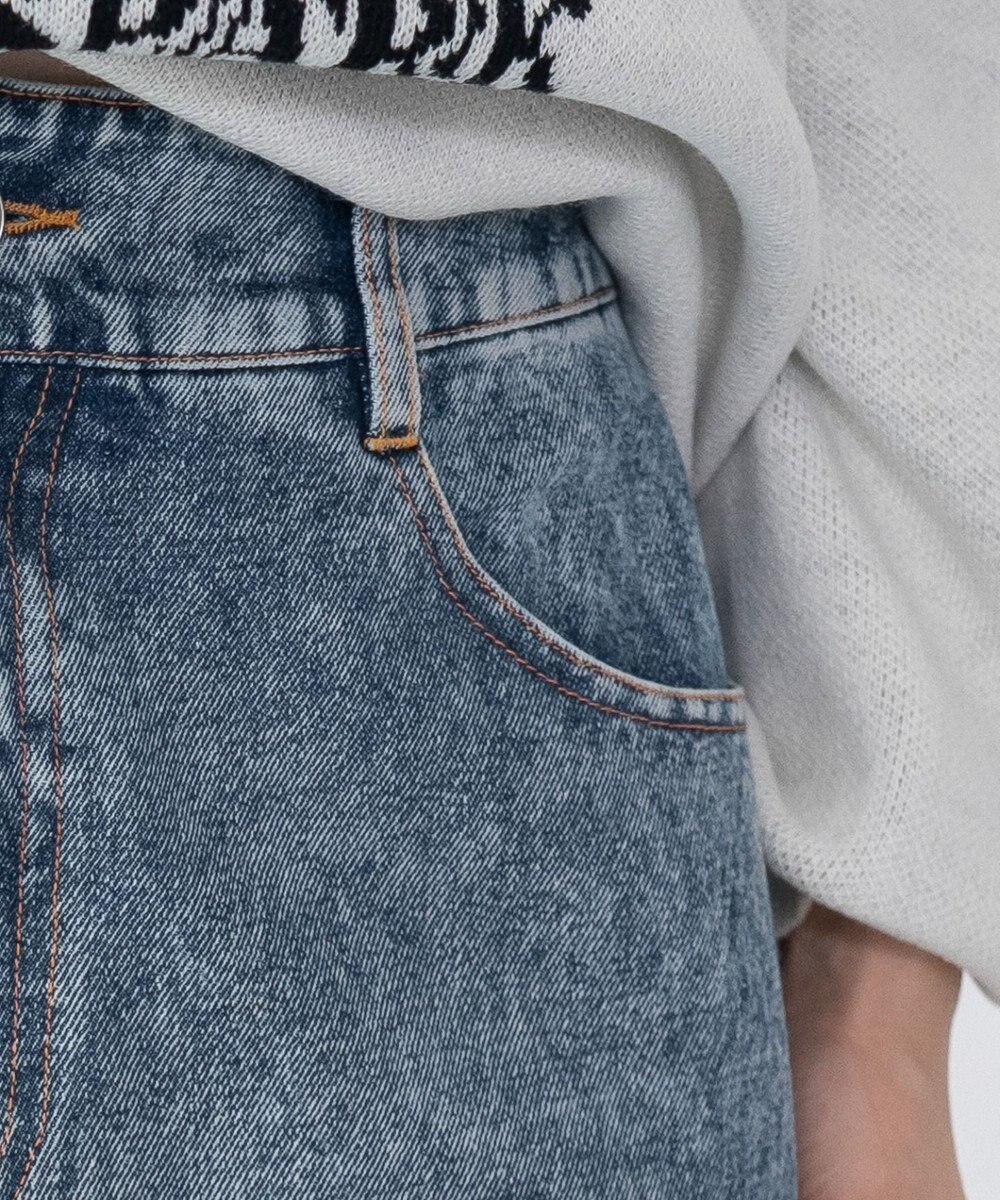 WEGO レースアップハートポケットデニムスカパン 