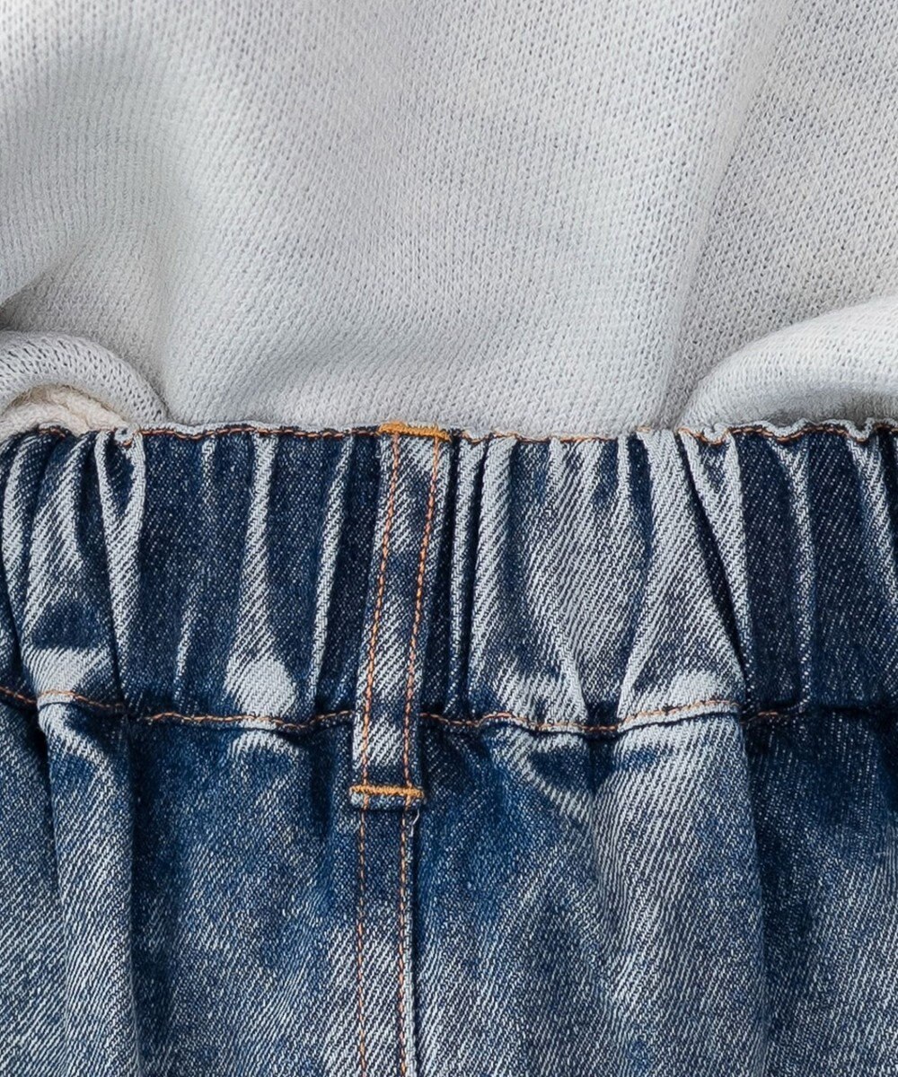 WEGO レースアップハートポケットデニムスカパン 