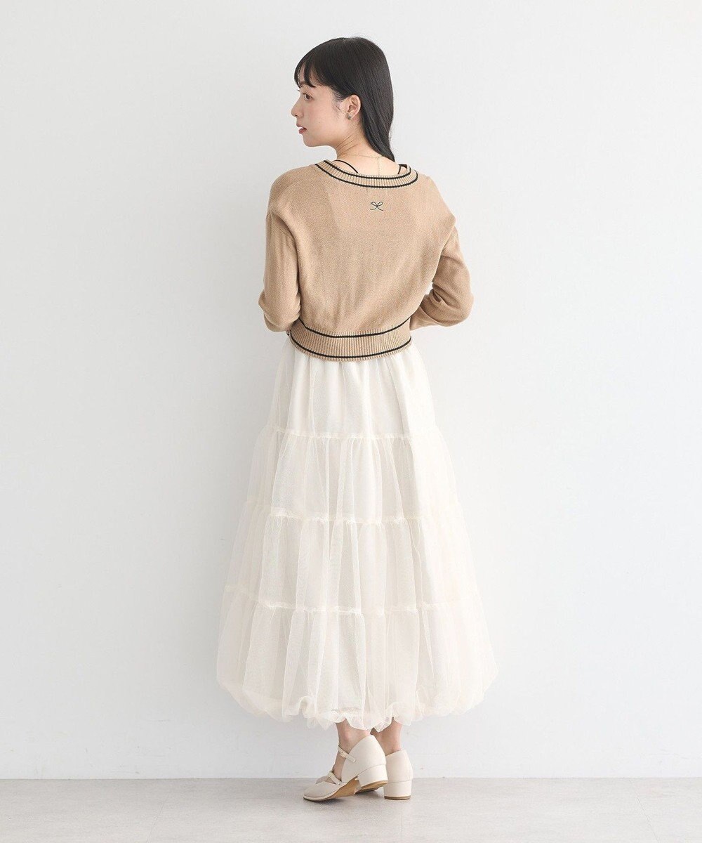 earth music&ecology キャットロゴショートニットプルオーバー 