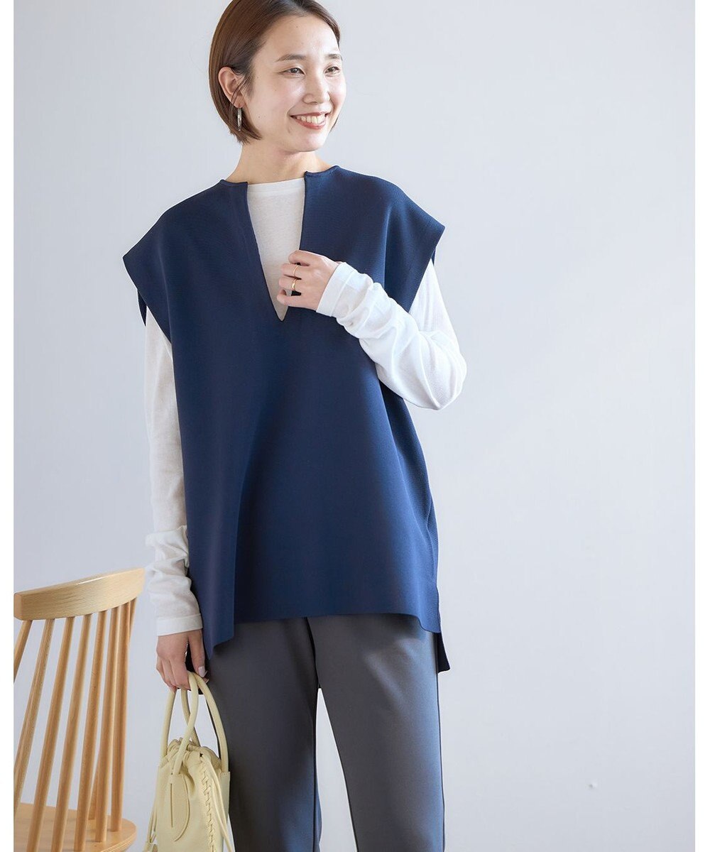 UNFILO フォルムニットジレ 