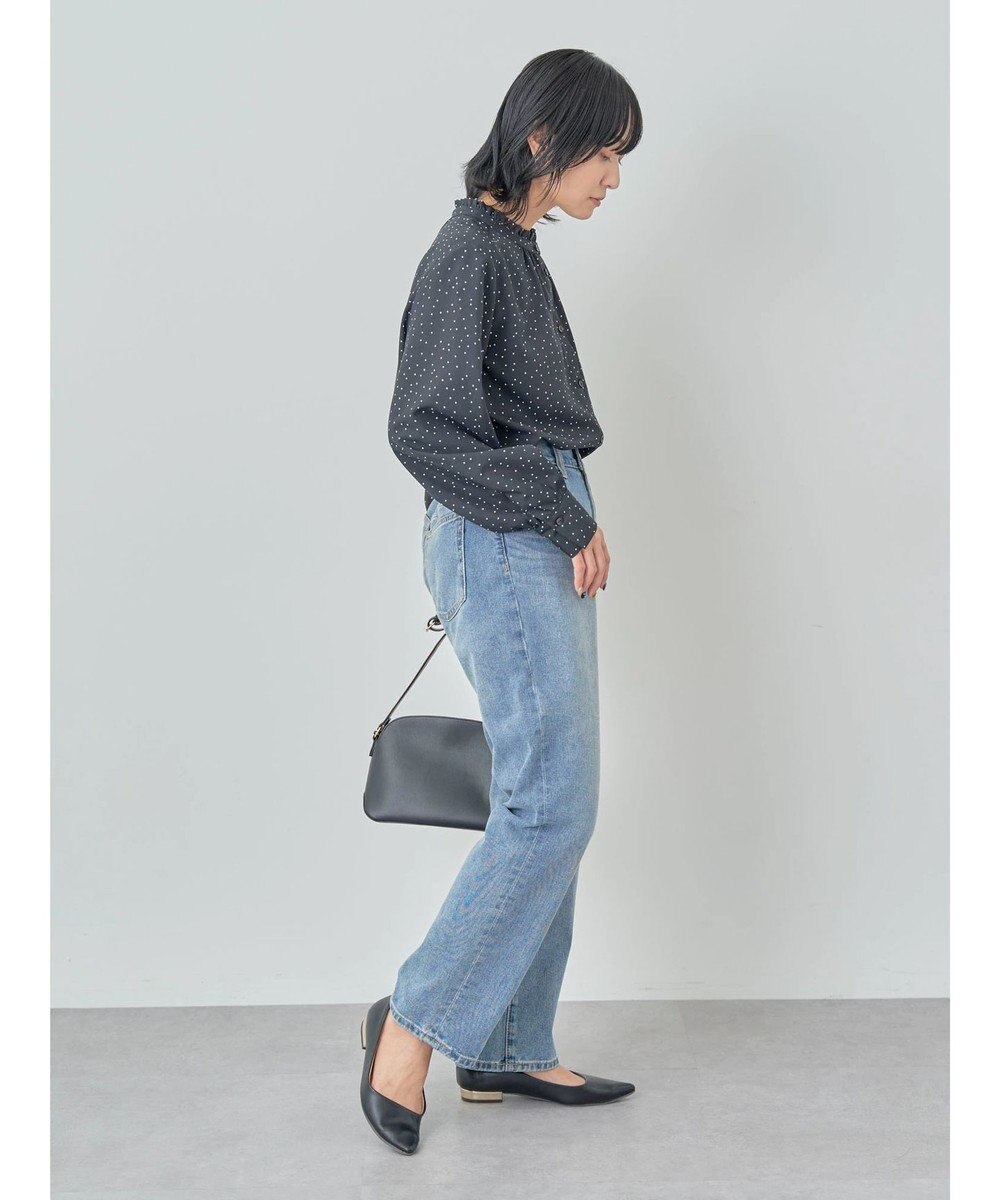 Green Parks ＢＰ　ケア楽　スタンドフリルブラウス 