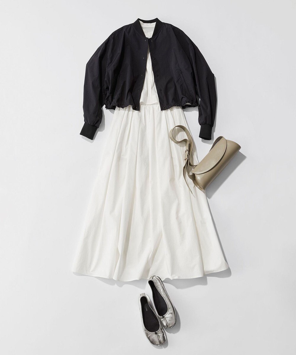 uncrave 【洗濯機洗い可】カラータイプライター フレアスカート（uncrave WHITE） 