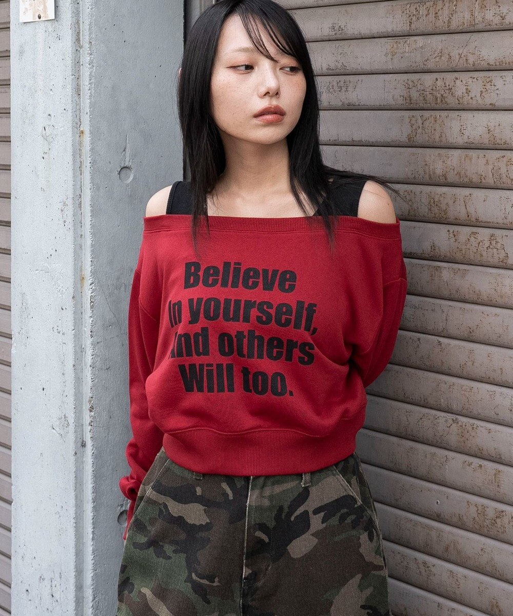 WEGO ドッキングオフショルショートスウェット 