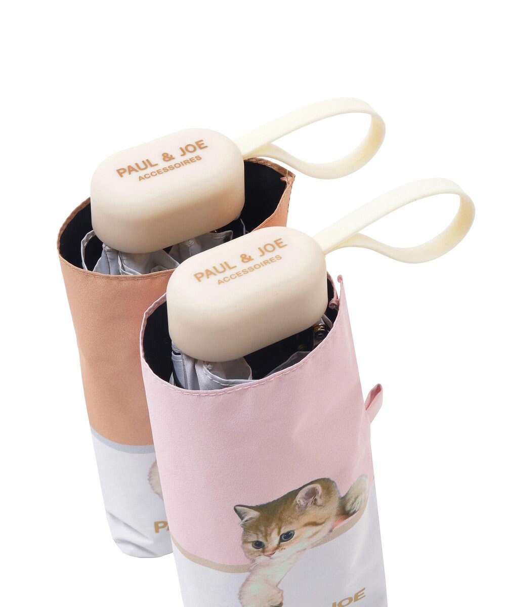 MOONBAT 【一級遮光/コンパクト】PAUL & JOE 晴雨兼用 折りたたみ日傘 軽量 スウィンギングヌネット 