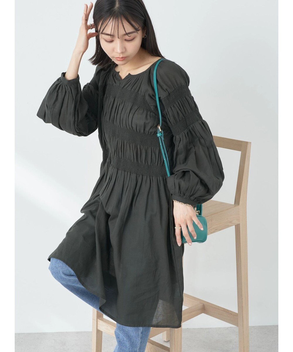 earth music&ecology シャーリングチュニック 