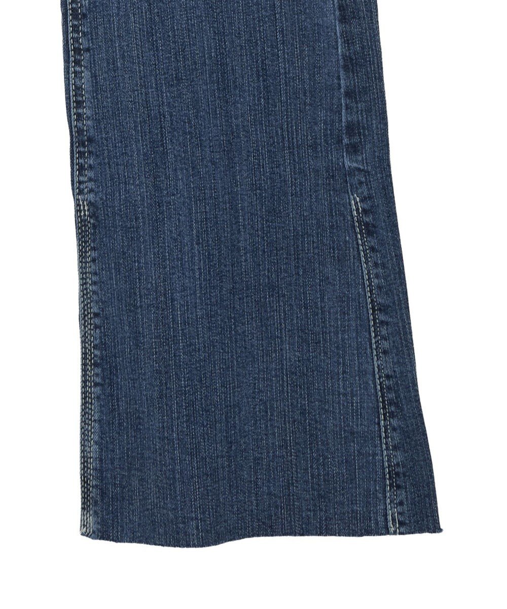 earth music&ecology 【セルフカット可】ストレッチフレアデニムパンツ 