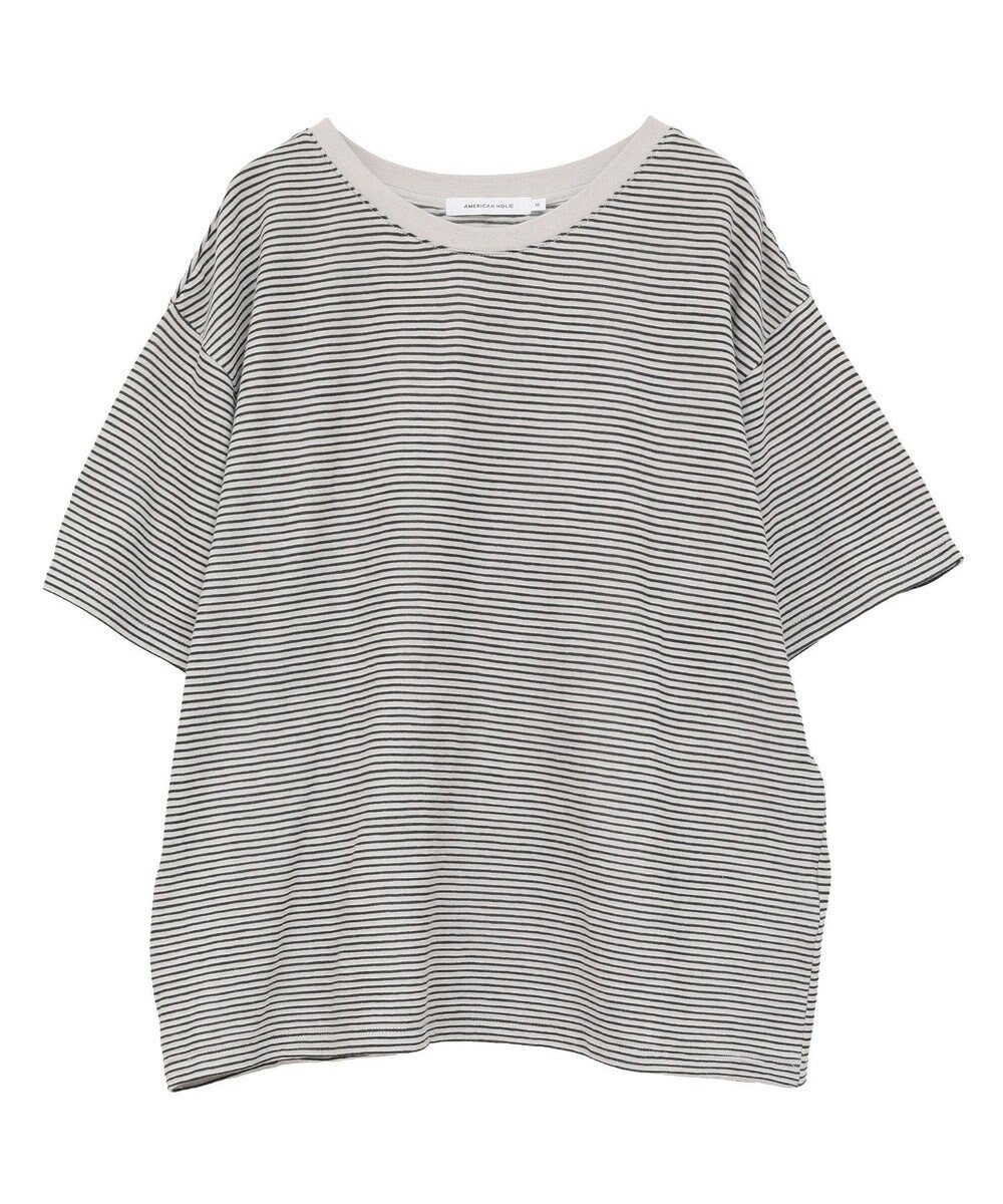 AMERICAN HOLIC 【2点セット】レイヤードボーダーＴワンピース 