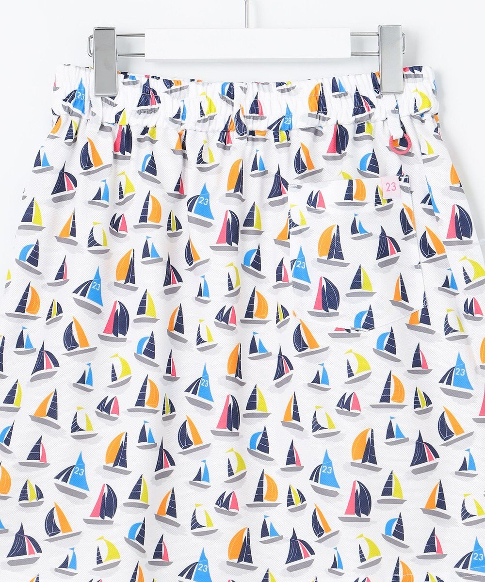 23区GOLF 【WOMEN】【吸水速乾・UVケア】マルチヨットプリント スカート 