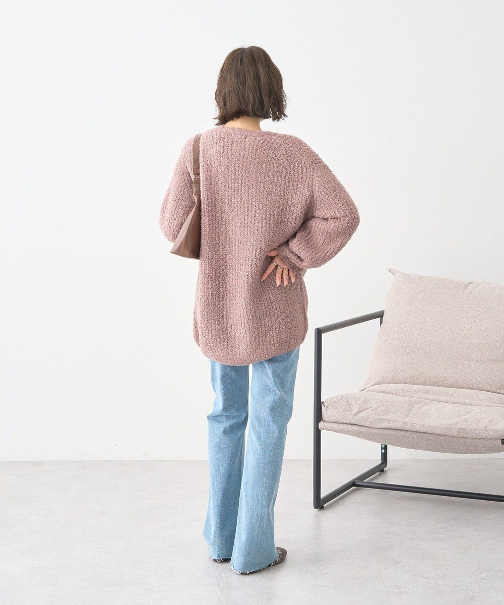 earth music&ecology 【セルフカット可】ストレッチフレアデニムパンツ 