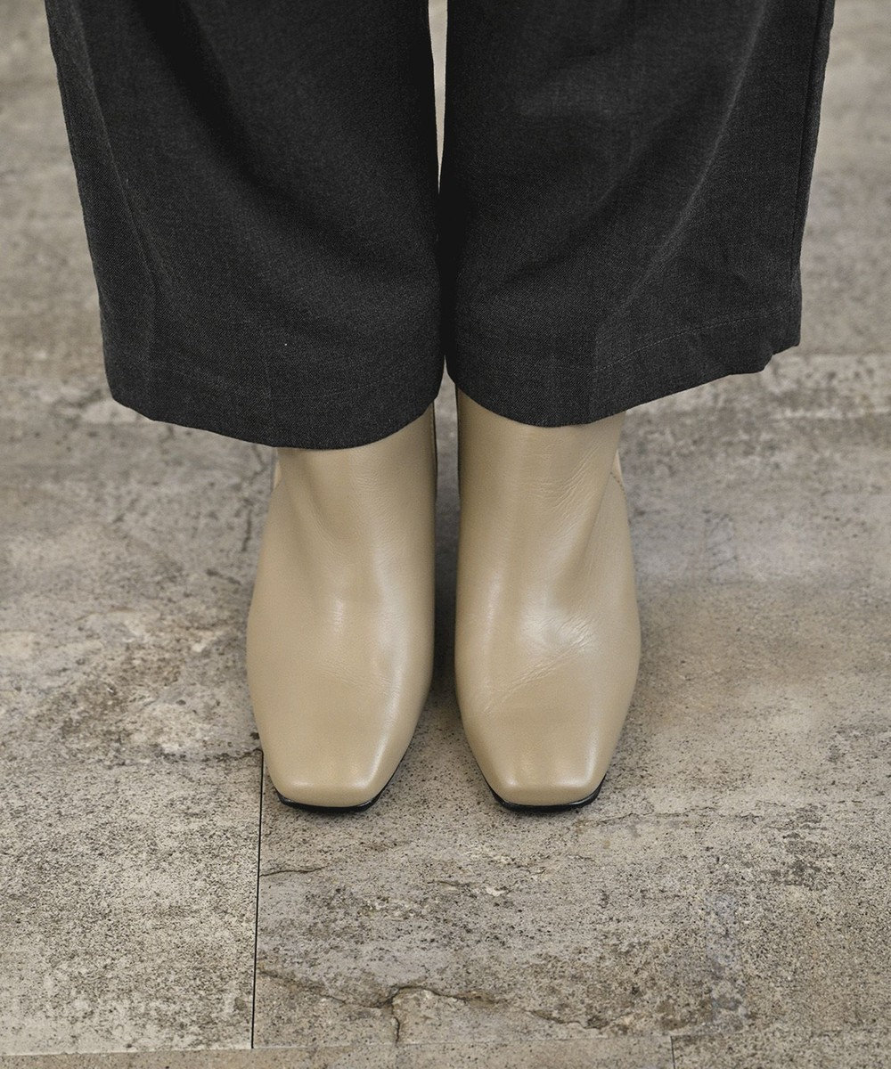 Pointer 本革スエードコンビショートブーツ 