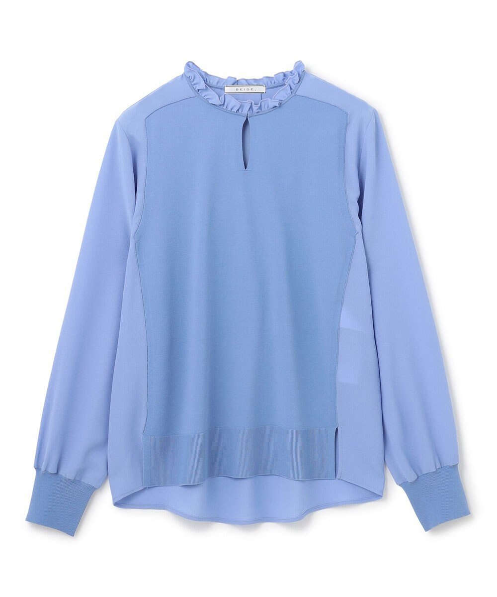 BEIGE， CLARISSE / タイニーフリルニット 