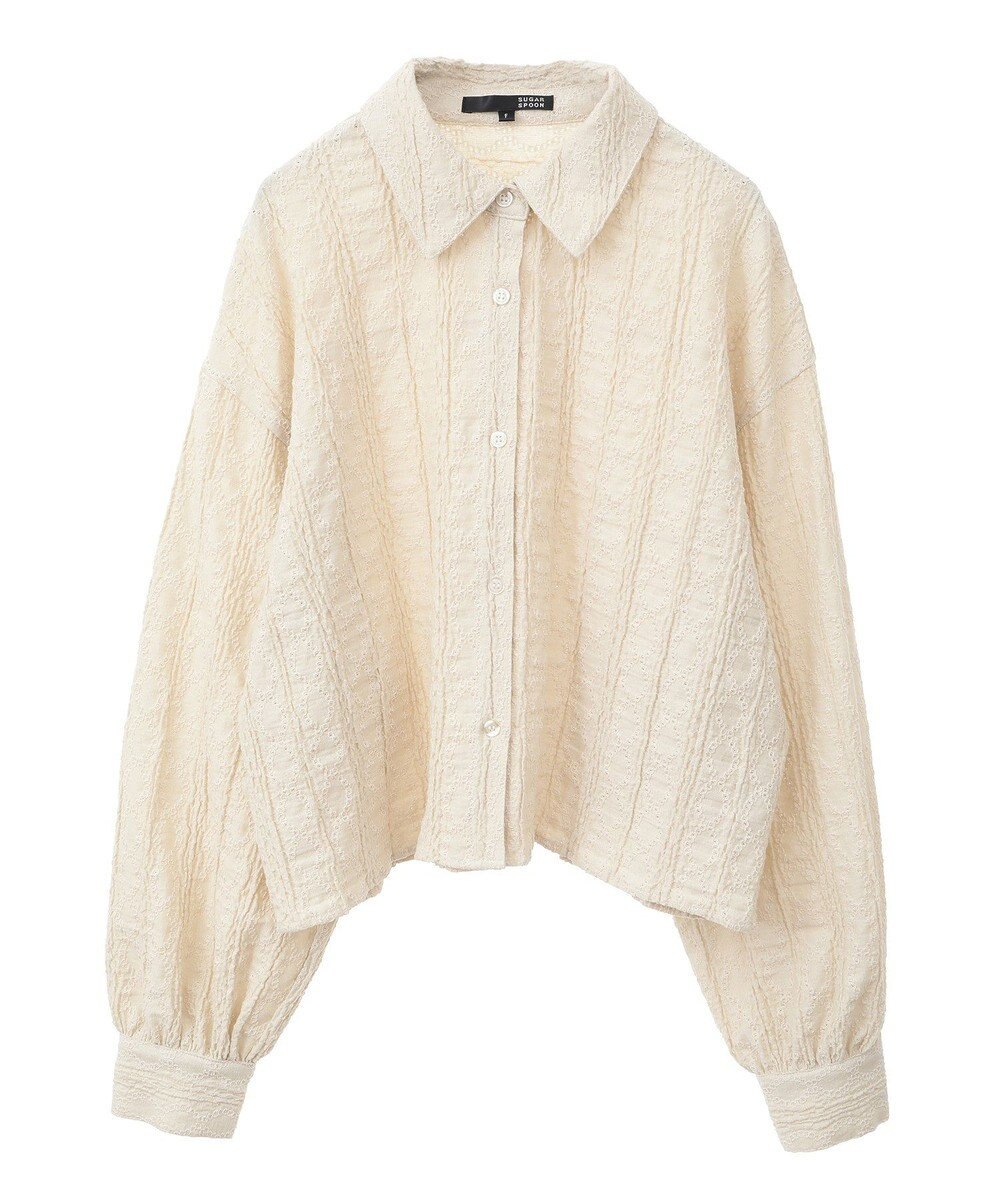 Green Parks ・ＳＵＧＡＲ　ＳＰＯＯＮ　カットレースショートシャツ 