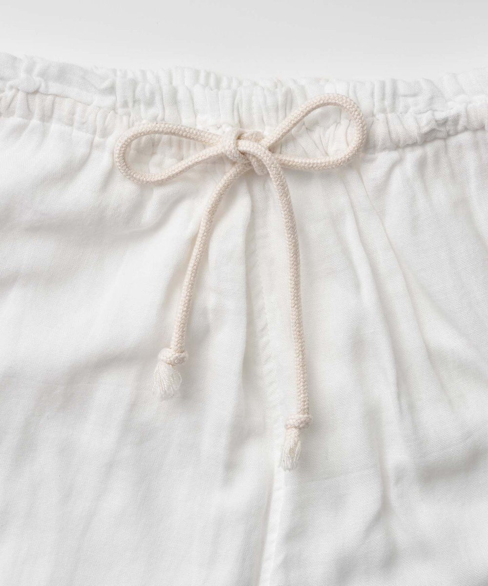 京和晒綿紗 【紗栄子さん愛用パジャマの色違い/UNISEX】ガーゼパジャマ 2重合わせ 白 