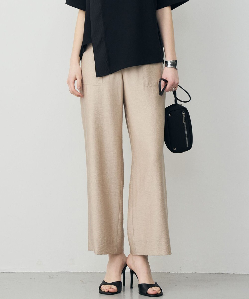 ICB L 【先行予約】ワッシャーツイル ワイドストレートパンツ 