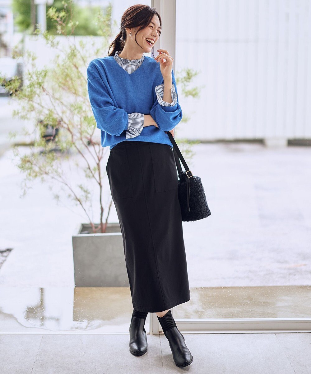 ANY 【8色展開】Vネックデイリーニット 