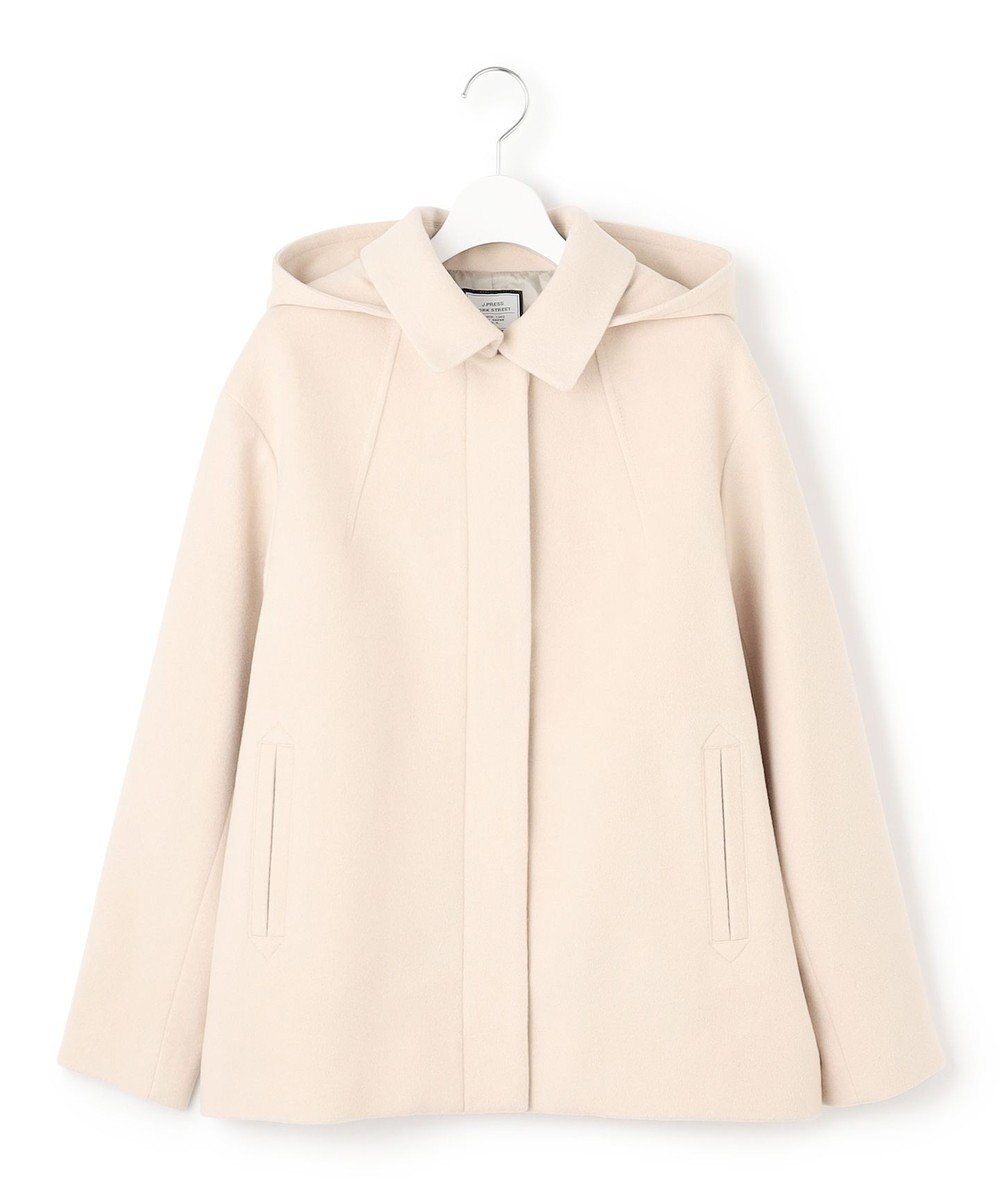 J.PRESS YORK STREET 【WOMEN】2WAY ウールアンゴラ ビーバーショートコート 