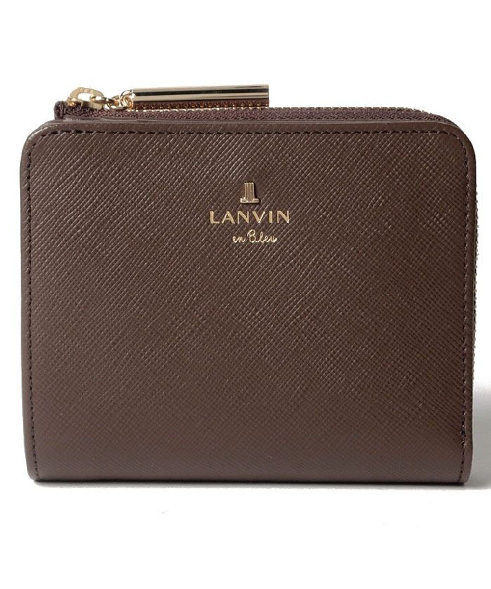 LANVIN en Bleu リュクサンブール　2つ折り財布　Lファスナー 