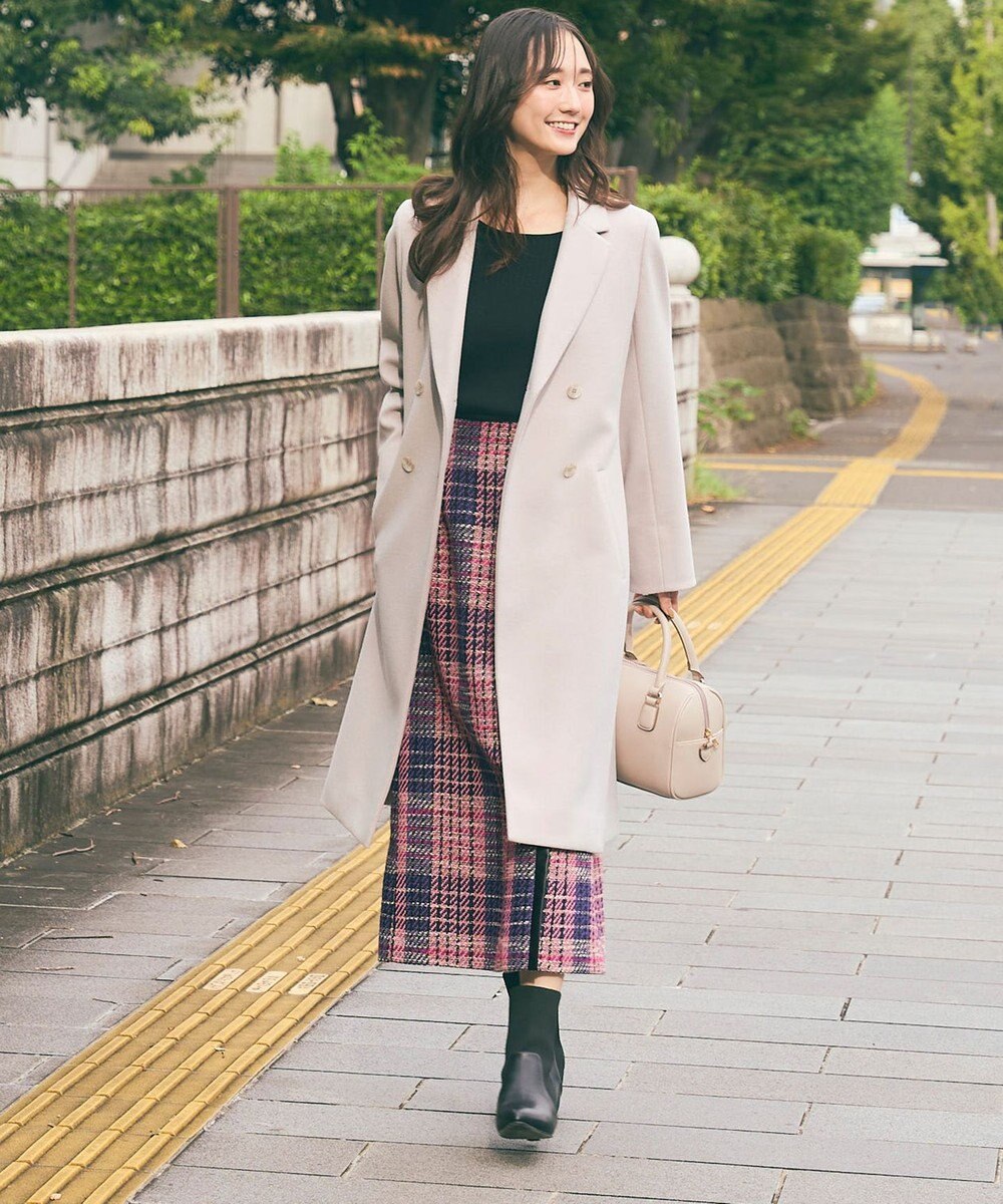 ANY SIS 【25周年記念】ビットポイントツイーディ スカート 