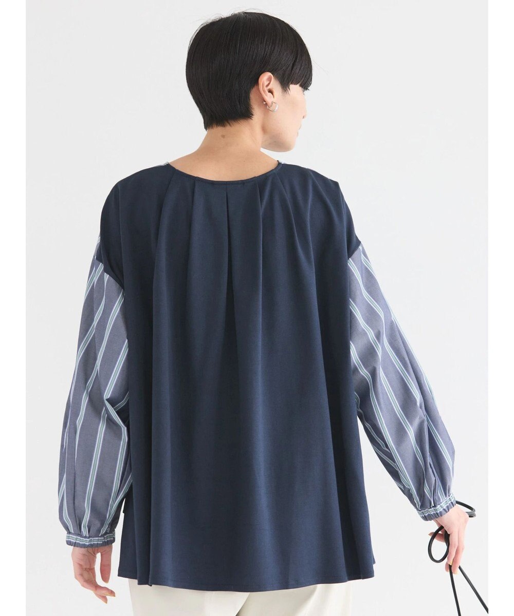 AMERICAN HOLIC 異素材バックタックドッキングプルオーバー 