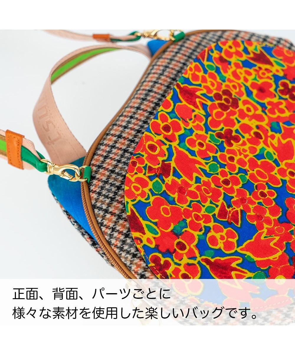 tsumori chisato CARRY マルチチェック 2way ショルダーバッグ ハンドバッグ 