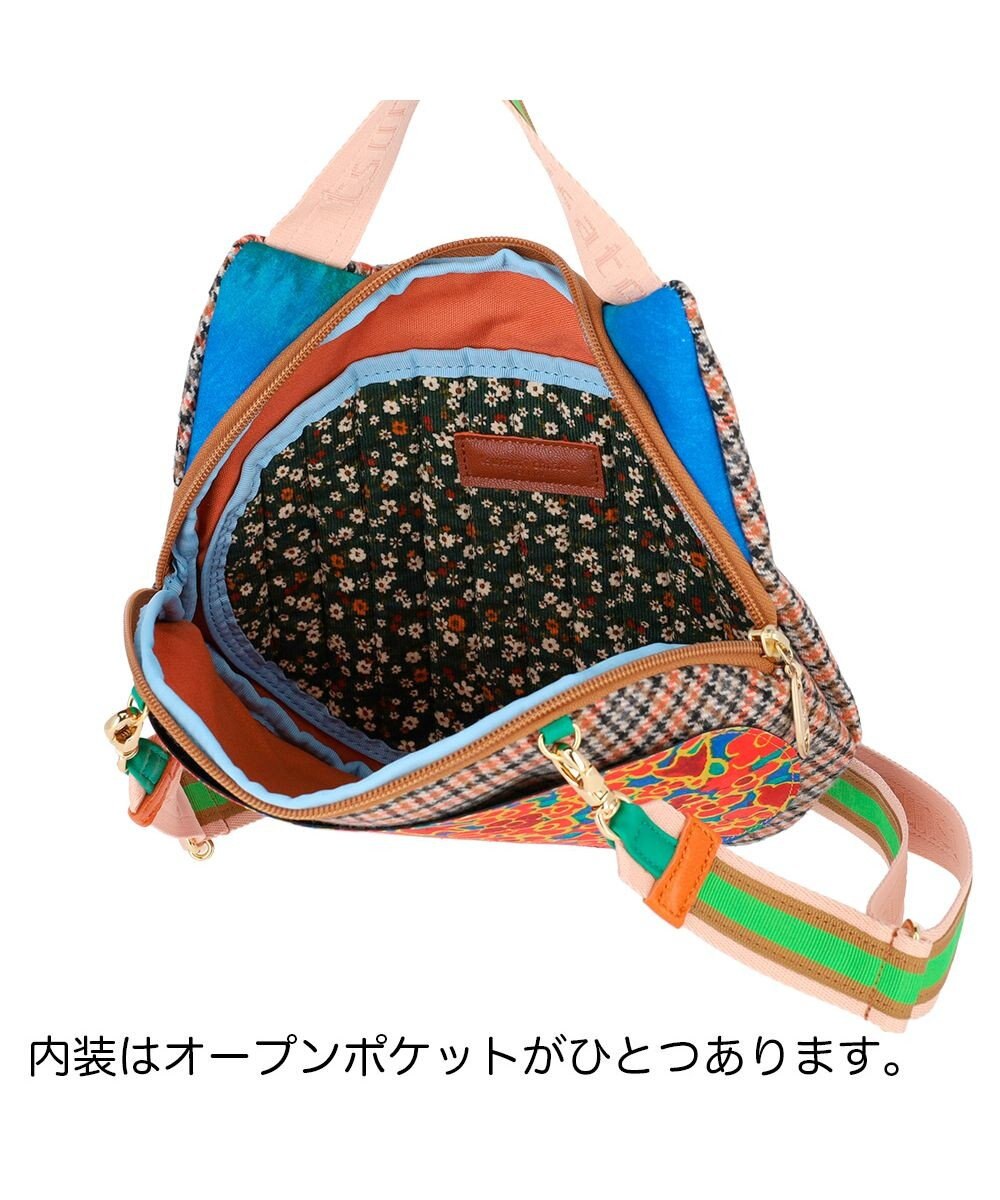 tsumori chisato CARRY マルチチェック 2way ショルダーバッグ ハンドバッグ 