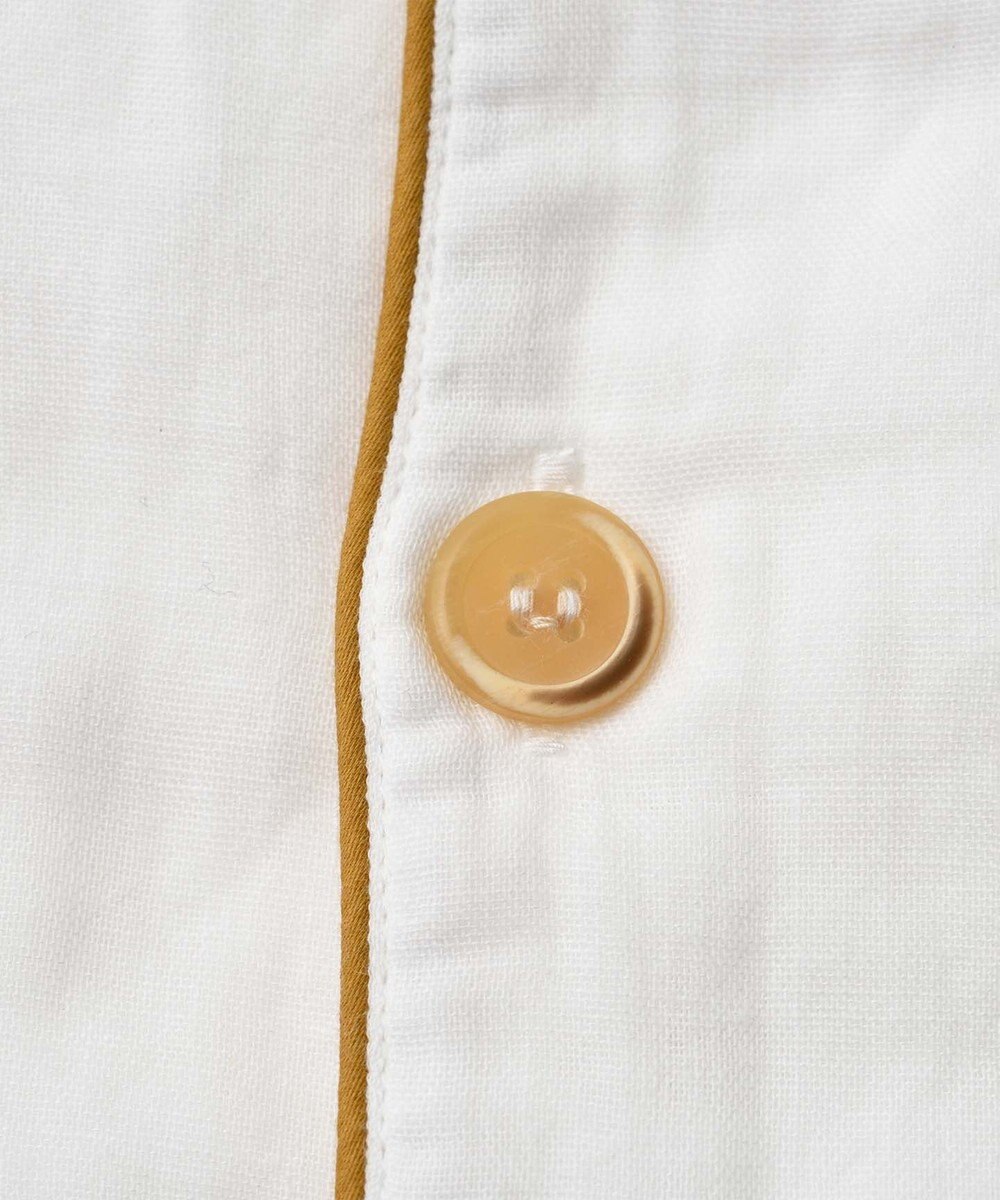 京和晒綿紗 【紗栄子さん愛用パジャマの色違い/UNISEX】ガーゼパジャマ 2重合わせ 白 